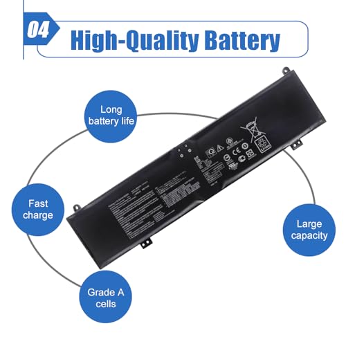 C41N2013 90Wh Laptop Battery for ASUS ROG Zephyrus G15 G513 G513QR G513QY G533 G533QS GA503 GA503QM Series ROG Strix G513 G713 Scar G533 15.4V - size: 11.46*3.18*0.37 inch C41N2013