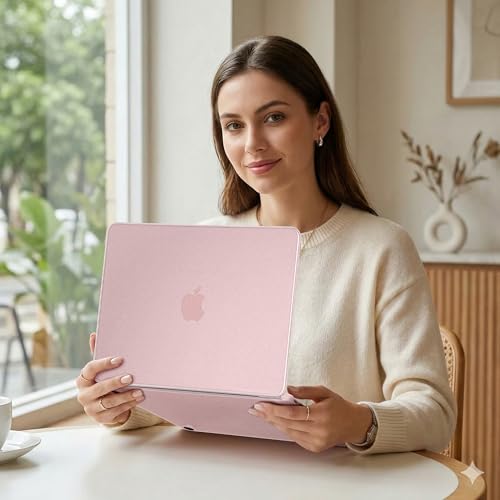 Matte Frosted Compatible with MacBook Neo 13 Inch 2026 (Model A3404 | A18 Pro Chip) | Anti-Crack & Scratch & Fingerprint | 100% Match Official Color Blush - color: Matte Blush Clear