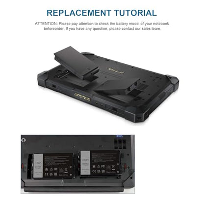 J7HTX 7XNTR Laptop Battery Replacement for Dell Latitude 7202 7212 7220 Rugged Extreme Tablet T03H T03H002 T03H T03H003 Series 02JT7D 2JT7D J82G5 FH8RW 0FH8RW DRPTJ VW5Y4 451-BBOR 451-BCCO 451-BCDH - size: 4.09*2.48*0.59inch