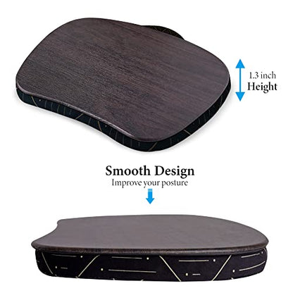 Lap Laptop Desk - Portable Lap Desk with Pillow Cushion, Fits up to 15.6 inch Laptop for Home Office Students Use as Computer Laptop Stand, Book Tablet(1-Dark Grey) - color: 1-dark Grey