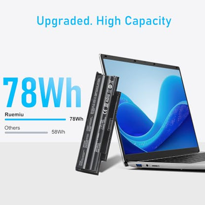 Upgraded 78Wh J1KND Laptop Battery Replacement for Dell | Compatible with Inspiron N4110 N5110 N5030 N7010 N5010 N4010 N5040 N7110 15 3520 Vostro 3450 3750 JIKND, and More - size: 8.35*2.35*0.87inch J1KND