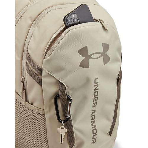 Under Armour Unisex-Adult Hustle 6.0 Backpack, (289) Khaki Base/Khaki Base/Taupe Dusk, One Size Fits Most - color: (289) Khaki Base / Khaki Base / Taupe Dusk, size: One Size