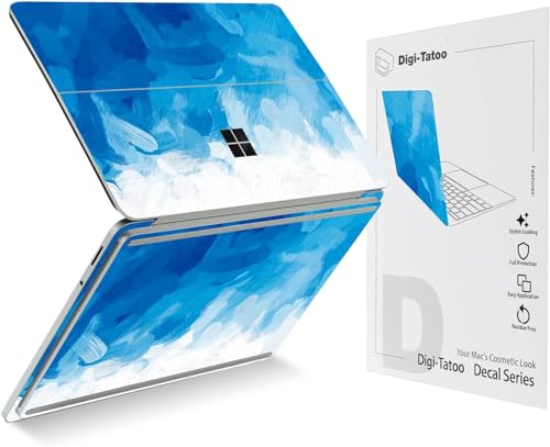Ultra Thin Protective Cover Skin Decal Sticker for 2023 Microsoft Surface Laptop Studio 2, Easy Apply, Anti-Scratch, Residue Free Vinyl Skin [Blue Paint] - color: Blue Paint, size: Surface Laptop Studio 2