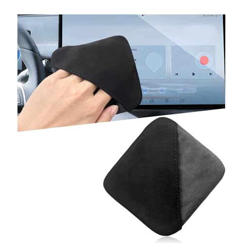 Ohleats Car Screen Cleaner, Microfiber Auto Screen Cleaning Pad, Foldable Touch Screen Cleaner Cloth for Vehicle Dashboard LCD Display, Car Cleaning Kits - color: Square,1Pcs