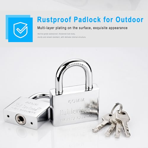 Security Chain and Lock - 39 Inch Heavy Duty 8mm Galvanized Anti-Rust and Anti-Theft Chain With Padlock for Bike, Bicycle, Scooter, Motorcycle, Door, Gate, Fence