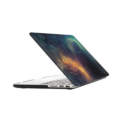 UESWILL Galaxy Pattern Hard Shell Case Compatible with MacBook Pro 13 inch with Retina Display No CD-ROM (Model A1502/A1425, Early 2015/2014/2013/Late 2012), Nebula/Green - color: Pattern: Nebula/Green, size: MacBook Pro 13" Retina A1502/A1425