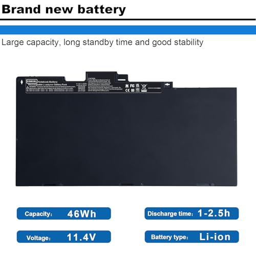 Futurebatt CS03XL Battery Replacement for 840 G3 850 755 745 G3 G4,ZBook 15u G3 G4 Series 800231-141 800513-001 HSTNN-UB6S HSTNN-IB6Y TA03XL TA03051XL CS03 CS03046XL CS03046XL-PL MT43 - size: CS03XL