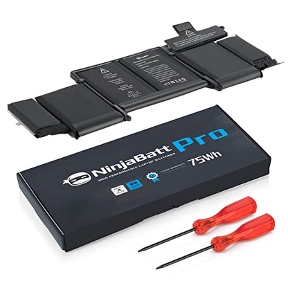 NinjaBatt A1502 Battery for Apple MacBook Pro Retina 13" A1582 A1493 | Fits MGX72LL/A ME864LL/A ME866LL/A MGX82LL/A 020-8148 020-8184 MF840 MF841 MF843 MGX92 – 75Wh 11.42V 12-month warranty - size: A1502 A1582