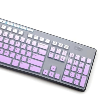 Keyboard Cover Skin Protector for Logitech MK275 MK270 Keyboard, Logitech K200 K260 K270 MK200 MK260 Ultra Thin Desktop PC Silicone Keyboard Cover-OPurlple - color: OPurlple