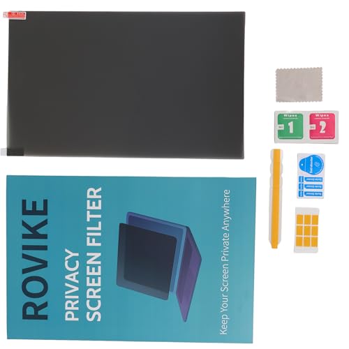 ROVIKE Computer Screen Filter, 14 Inch 16:9 Laptop Privacy Filter, Aspect Ratio, Removable, Anti-Glare Eye Protection, Protect screen