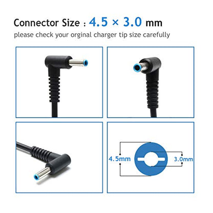 45W 65W Laptop Charger AC Adapter Power Suppy Cord for HP 15-AC 15-BS 15-CS 15-DB 15-F Series 15-ac121dx 15-bs234wm 15-bs015dx 15-ba079dx 15-ba009dx 15-cs3073cl 15-cs3153cl 15-db0015dx 15-db0031nr