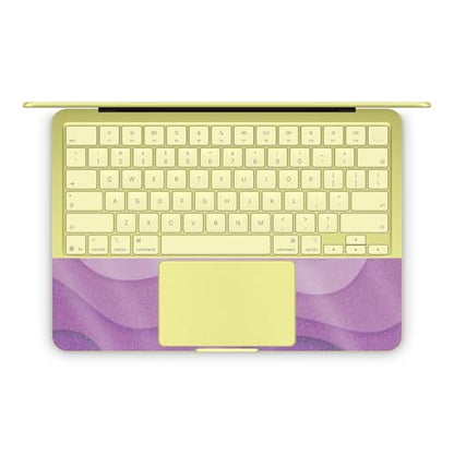 Glossy Glitter Laptop Skin Compatible with Apple MacBook Neo - Papercraft Purple - Premium 3M Vinyl Protective Wrap Decal Cover - Easy to Apply | Crafted in the USA by MightySkins - color: Papercraft Purple, size: MacBook Neo Full Cover Skin, style: Gloss
