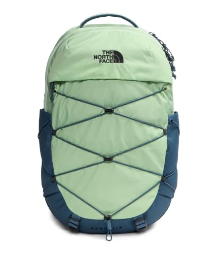 The North Face Borealis Laptop Pack, Calcified Lime/Granite Gy, OSFA | Everyday Travel Bag, Laptop Sleeve, Reflective Details - color: Calcified Lime/Granite Grey