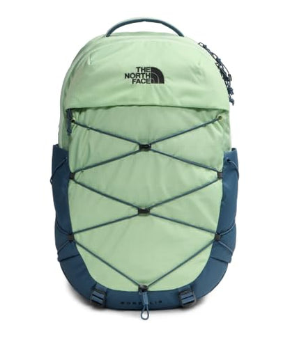 The North Face Borealis Laptop Pack, Calcified Lime/Granite Gy, OSFA | Everyday Travel Bag, Laptop Sleeve, Reflective Details - color: Calcified Lime/Granite Grey