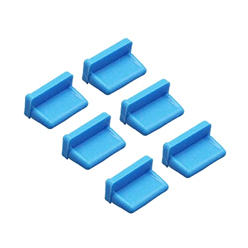 20 Pcs USB A Type Female Port Cover Caps - Silicone USB Port Plugs Dust Cover, Protect USB Ports from Dust and Oxidation, Compatible with USB Type A Female Interface, Easy to Install（Blue） - color: Blue