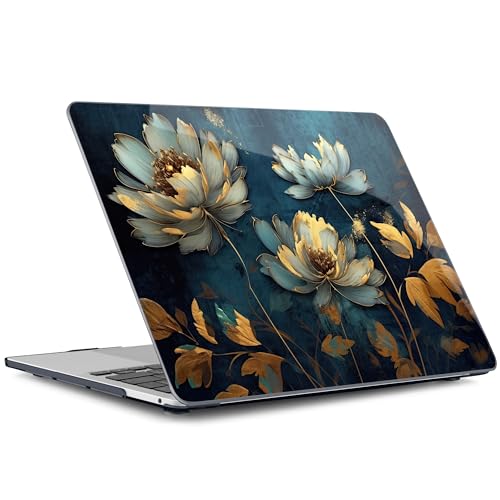 Batianda LumiArt Case for MacBook Pro 13 inch 2020 2022, Blooming Flowers | Fits Model A2338 M2 M1 A2251 A2289,1.2mm Slim Lightweight Hard Shell Cover, Scratch Resistant,4-in-1 Accessories Bundle - color: Blooming flowers