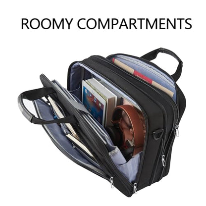 VANKEAN Laptop Briefcase Fits 15.6"-16" Laptop Slim Expandable Shoulder Bag