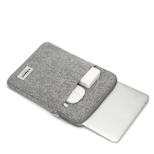 Kinmac 360° Protective Vertical Laptop Sleeve Case Cover Bag (Snow Grey, 12.5 inch-13.3 inch) - color: Snow Grey, size: 12.5 inch-13.3 inch