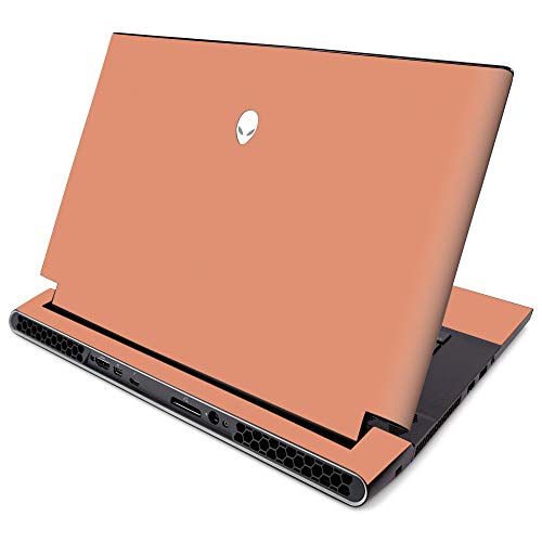 MightySkins Skin for Alienware M15 R2 (2019) - Solid Peach | Protective, Durable, and Unique Vinyl Decal Wrap Cover | Easy to Apply, Remove, and Change Styles | Made in USA (ALWM15R219-Solid Peach) - color: Solid Peach