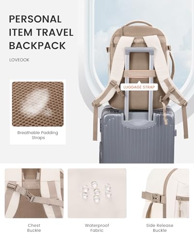 LOVEVOOK Travel Backpack,40L Carry On Backpack Large Fits 17.3" Laptop,TSA Personal Item Travel Bag with 3 Packing Cubes,Water Resistant Laptop Bag Travel Essentials for Weekender Business Hiking - color: Olive Green, size: 17.3 Inch