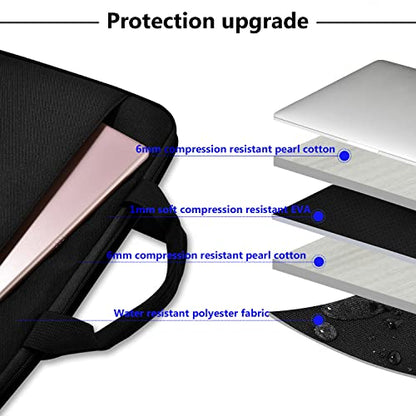 Hseok Laptop Sleeve 13-14 Inch Case Briefcase Compatible with MacBook Neo Pro 14 M5/M4/M3/M2/M1, All Models 13.3 Mac Air/Pro, XPS 13 14, Most Popular 13"-14" Notebooks,B04K01 - color: B04K01, size: 13"-14"