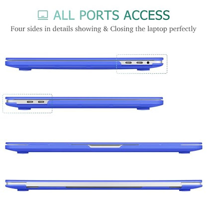 May Chen for MacBook Pro 16 Inch 2019 Release Model:A2141,Smooth Matte Hard Shell Case Cover Screen Protector & Keyboard Cover for MacBook Pro 16 Retina with Touch ID & Touch Bar - Dark Blue - color: Dark blue