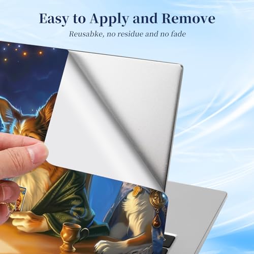Universal Laptop Protective Skin,Trim-to-Fit Vinyl Sticker for 13–16 Inch Laptop,MacBook,Tablet & Notebook,Scratch-Proof Waterproof Cover,Dogs Playing Card Game - color: Dogs Playing Card Game