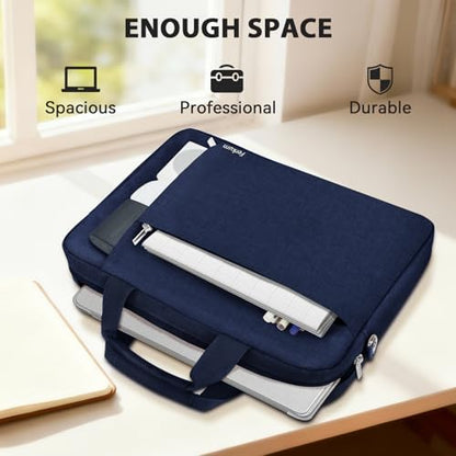 Ferkurn Laptop Bag Case for Women Men Computer Bag Compatible with HP Envy Pavilion Omen/LG Gram/MSI/Dell Inspiron XPS/Lenovo/Acer, Shoulder Strap Carrying Messenger Briefcase, Blue, 17 17.3 Inch - color: Blue, size: 17.3 inch