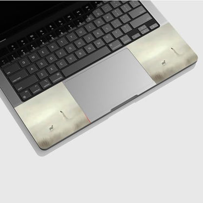 Universal Laptop Skin Sticker with 2 Wrist Pad Skins, Waterproof Scratch Resistant Vinyl Laptop Cover Decal, Cut to Fit for 11–15.6 Inch MacBook HP Dell Lenovo, Mist Jesus Sheep - color: Mist Jesus Sheep