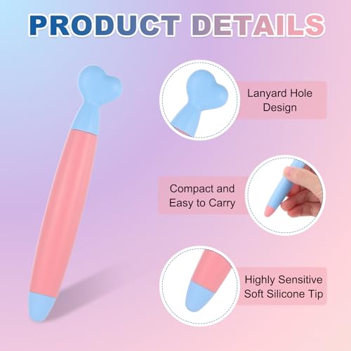 PATIKIL Crayon Stylus Pens for Touch Screen, High Sensitivity Universal Pen Capacitive Digital Pens Touchscreen Stylus for Phone Tablets Laptop Touch Screen Devices, Light Pink - color: Light Pink