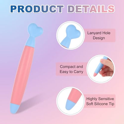 PATIKIL Crayon Stylus Pens for Touch Screen, High Sensitivity Universal Pen Capacitive Digital Pens Touchscreen Stylus for Phone Tablets Laptop Touch Screen Devices, Light Pink - color: Light Pink