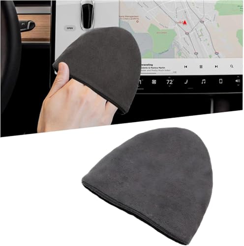 Car Screen Cleaner, Square Microfiber Cloth Non-Scratch Auto Touchscreen Cleaning Wipes, Foldable Touch Screen Pad Universal Cleaning Tool for Vehicle Dashboard Display (Triangle) - color: Triangle, 1 Pcs