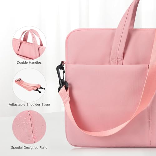 14 Inch Laptop Case Sleeve for HP Chromebook14/ Stream, Lenovo IdeaPad Flex 5, MacBook Air 15.3 M5, 13.5 Inch Surface Laptop 7/6 Carrying Bag, Pink - color: Pink, size: 13.3-15 Inch