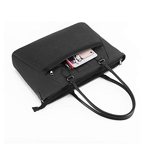 MOSISO Laptop Tote Bag (17-17.3 inch) with Front Trapezoid Pocket, Space Gray - color: Space Gray