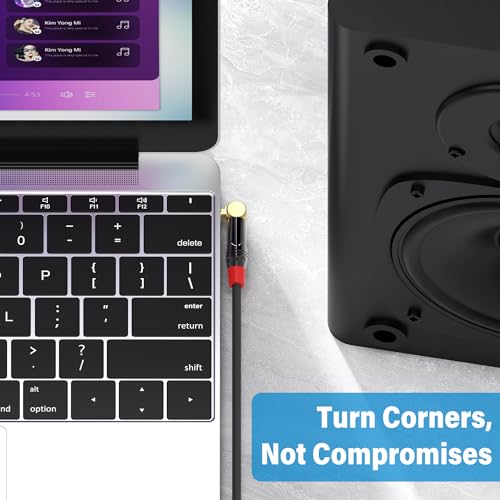 J&D 1/4 to 3.5mm Headphone Adapter, TRS 1/4 inch to 1/8 inch Stereo Audio Adapter Cable, 6.35mm Female to 3.5mm Male Stereo Audio Adapter for Headphone, Amplifiers, Guitar, Amp, 1ft / 30 cm, Red