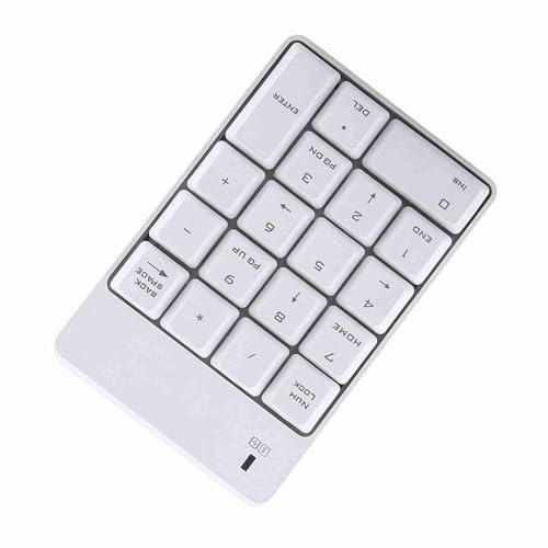 2.4GHz Cordless USB Numeric Keypad Numpad Number 18 Keys Keyboard with USB Receiver for Laptop Notebook Desktop PC Battery Not Included Plastic Remote Distance 10m