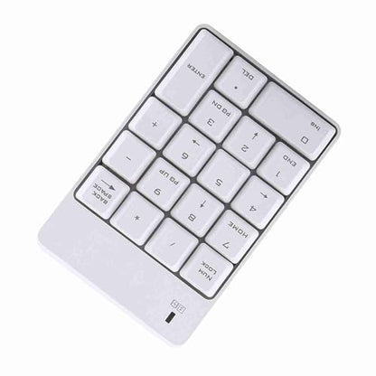 2.4GHz Cordless USB Numeric Keypad Numpad Number 18 Keys Keyboard with USB Receiver for Laptop Notebook Desktop PC Battery Not Included Plastic Remote Distance 10m