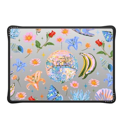 CASETiFY Impact MacBook Pro 14" (M1-M5) Case [Cushioned Impact Corners/Scratch-Resistant/Anti-Slip Grip] - Disco Magic - Clear Black - color: Disco Magic, size: MacBook Pro 14