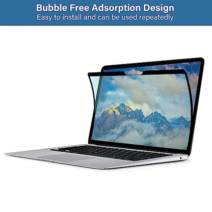 MOSISO Blue Light Blocking Screen Protector Bubble Free Anti Glare | Compatible with MacBook Air 13 inch 2022-2018/Pro 13 2023-2016 M2 M1, Anti Blue Light Blocking Laptop Screen Filter Film