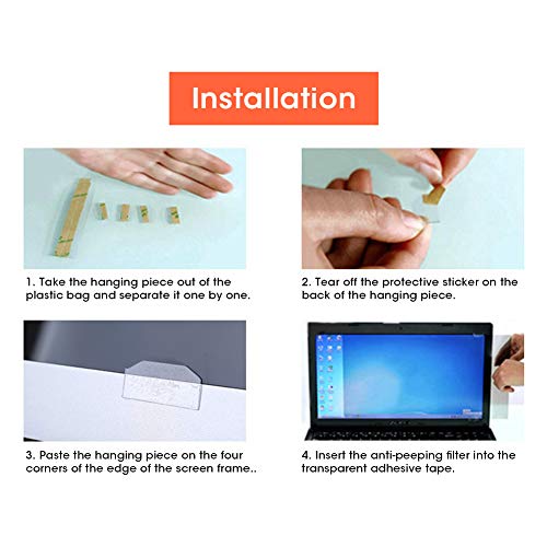 21.5in Computer Privacy Screen, Removable 16:9 Aspect Ratio Widescreen Laptop Monitor Anti Peeping Film Screen Protective Filter, Anti Scratch, for Privacy Screen Filter