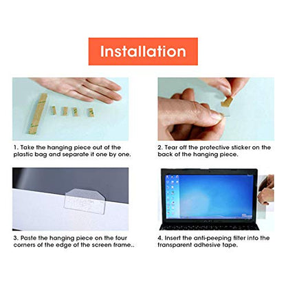 21.5in Computer Privacy Screen, Removable 16:9 Aspect Ratio Widescreen Laptop Monitor Anti Peeping Film Screen Protective Filter, Anti Scratch, for Privacy Screen Filter
