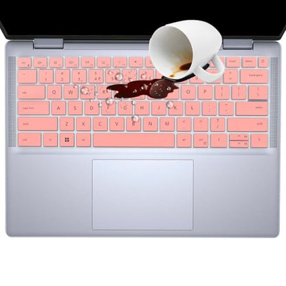 Keyboard Cover for 2025 2024 New Dell Inspiron 14 5440 7441 7440 7445 & Inspiron 16 7640, Inspiron Plus 14 7441 7440 & Inspiron Plus 16 7640 Laptop Keyboard Protector Cover Skin-Pink - color: Pink