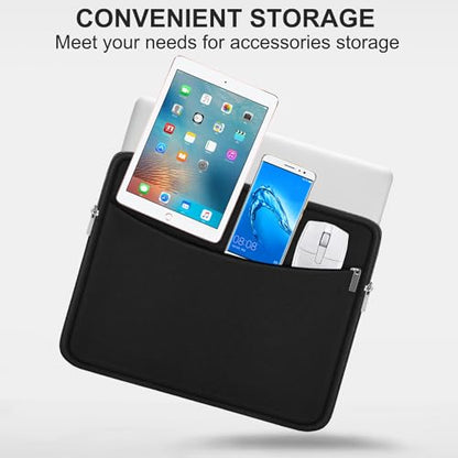 Laptop Sleeve 13.3 inch, Shockproof Protective Carrying Computer Cover | Laptop Case, Briefcase Carrying Computer Bag Portable Laptop Bag Compatible with MacBook Air Pro 13.3 inch 14 inch, Black - color: Black, size: 13.3 inch