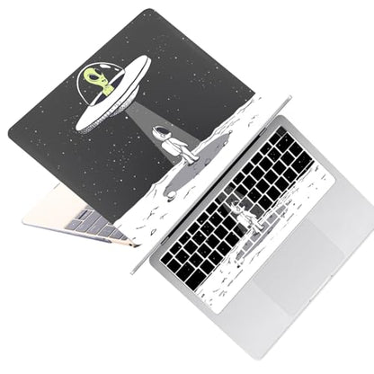Laptop Shell for MacBook Air 11 inch Case 2015 2014 2013 2012 2011 2010 Release Model A1465 A1370,Air 11.6" Snap on Protective Laptop Hard Case & Keyboard Cover,Astronaut & Alien - color: Astronaut & Alien, size: Air 11" 2010-2015(A1370/A1465)