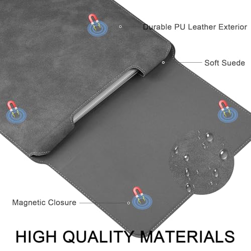 HoYiXi 14 Inch Laptop Sleeve Case with Stand Feature for Mac Book Pro 14 2021/ASUS Vivobook 14/HP Pavilion X360/IdeaPad 14/Dell HP ASUS Acer Huawei Matebook 14'',Compatible 13.3-14'' PC,Dark Gray - color: Dark Gray, size: 13.6-14'' laptop