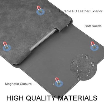 HoYiXi 14 Inch Laptop Sleeve Case with Stand Feature for Mac Book Pro 14 2021/ASUS Vivobook 14/HP Pavilion X360/IdeaPad 14/Dell HP ASUS Acer Huawei Matebook 14'',Compatible 13.3-14'' PC,Dark Gray - color: Dark Gray, size: 13.6-14'' laptop