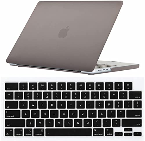 Se7enline Compatible with 2021/2022/2023/2024 MacBook Pro Case 16 inch M4 M3 M2 M1Chip Model A2485 A2780 A2991 A3403 Matte Laptop Protective Hard Shell Case with Keyboard Cover Skin,Gray | 2 in 1 Matte Hard Shell Laptop Case with Keyboard Cover Anti-Scrat