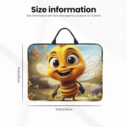 14 inch Laptop Sleeve with Handle Shockproof Laptop Bag Waterproof Computer Cover Bag Bee Briefcase