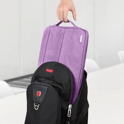 Voova Laptop Sleeve Carrying Case 15.6 16 Inch,Slim Computer Cover Bag Compatible with MacBook Pro 15/16, Dell xps 15,15-16 Inch HP Dell Asus Laptop, Lavender - color: Lavender, size: 15.6-16 Inch