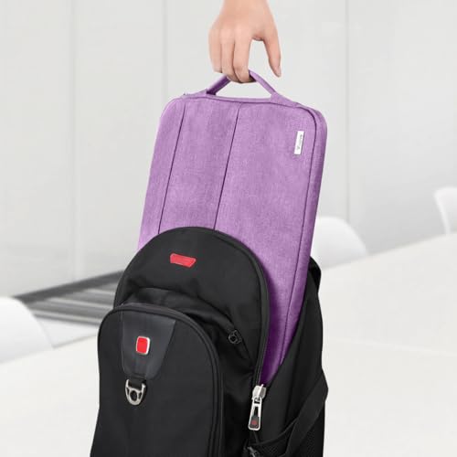 Voova Laptop Sleeve Carrying Case 15.6 16 Inch,Slim Computer Cover Bag Compatible with MacBook Pro 15/16, Dell xps 15,15-16 Inch HP Dell Asus Laptop, Lavender - color: Lavender, size: 15.6-16 Inch